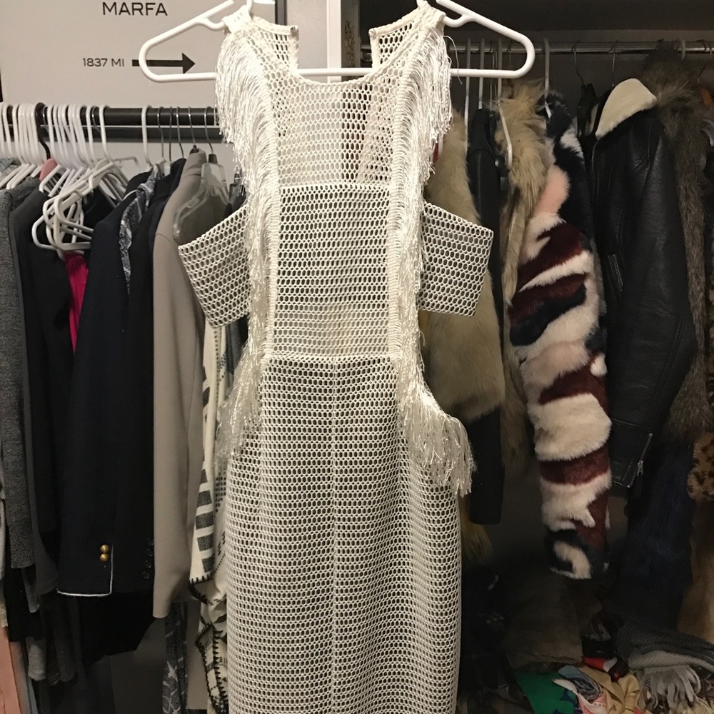 Asilio cut out fringe dress. Sz US 2. Worn twice.